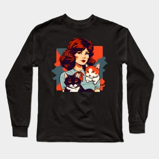 A Full Time Cat Mom - Purrfect Cat Mother Long Sleeve T-Shirt